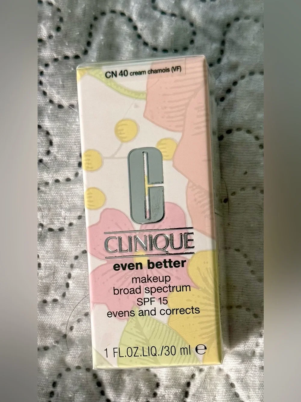 Clinique Even Better Makeup SPF 15 - CN 40 Cream Chamois (1 oz) NIB Sealed